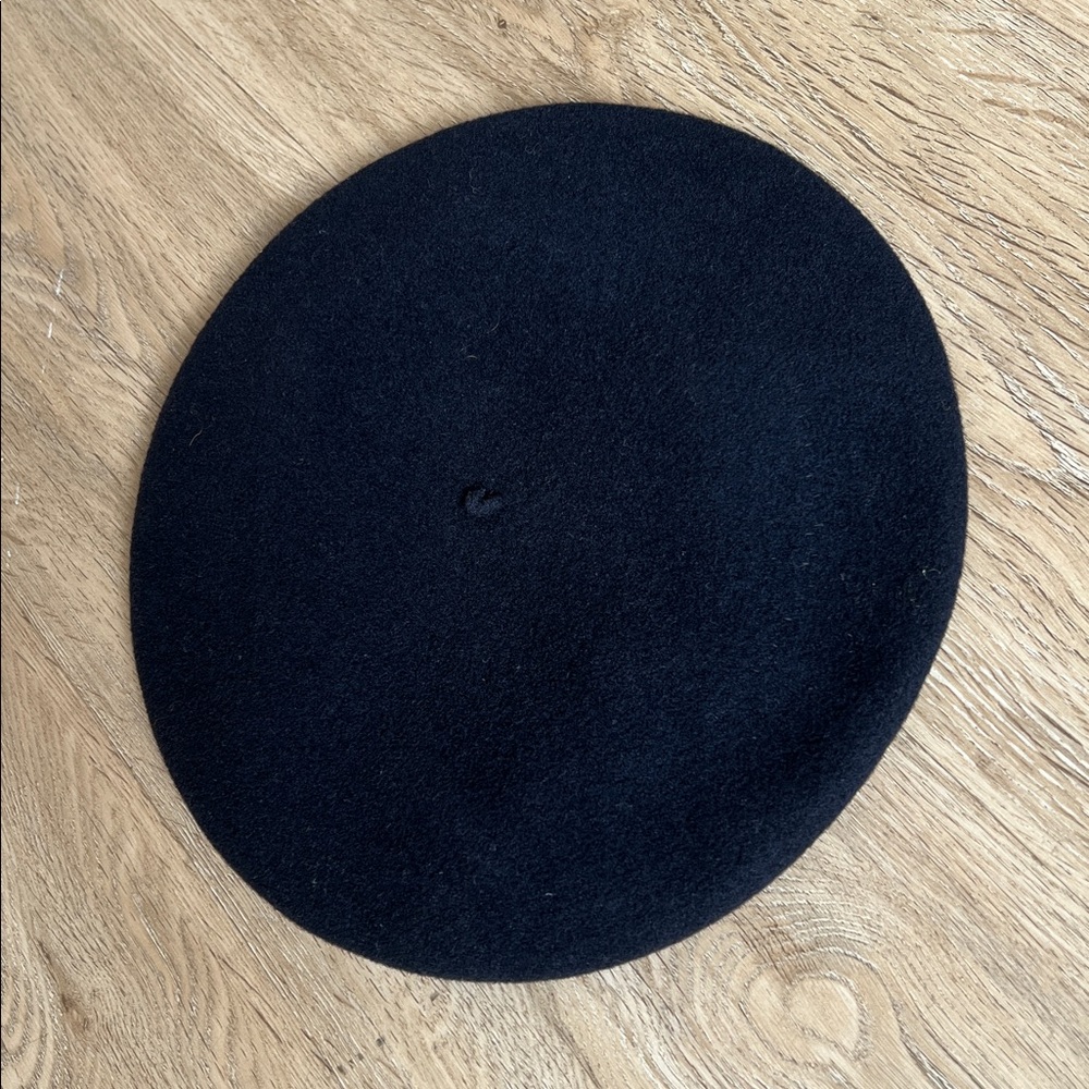 Vintage Basque Navy Blue Wool Beret